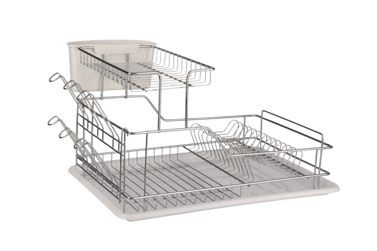 جاظرفی (آبچکان کنارسینکی) 1/5طبقه کروم استیل جنس درجه ۱