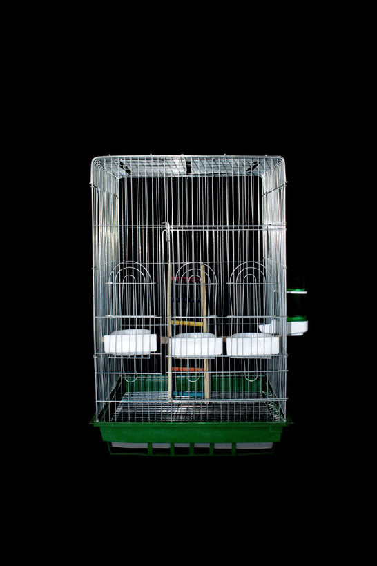 نمای کناری قفس پرنده شایا فلز